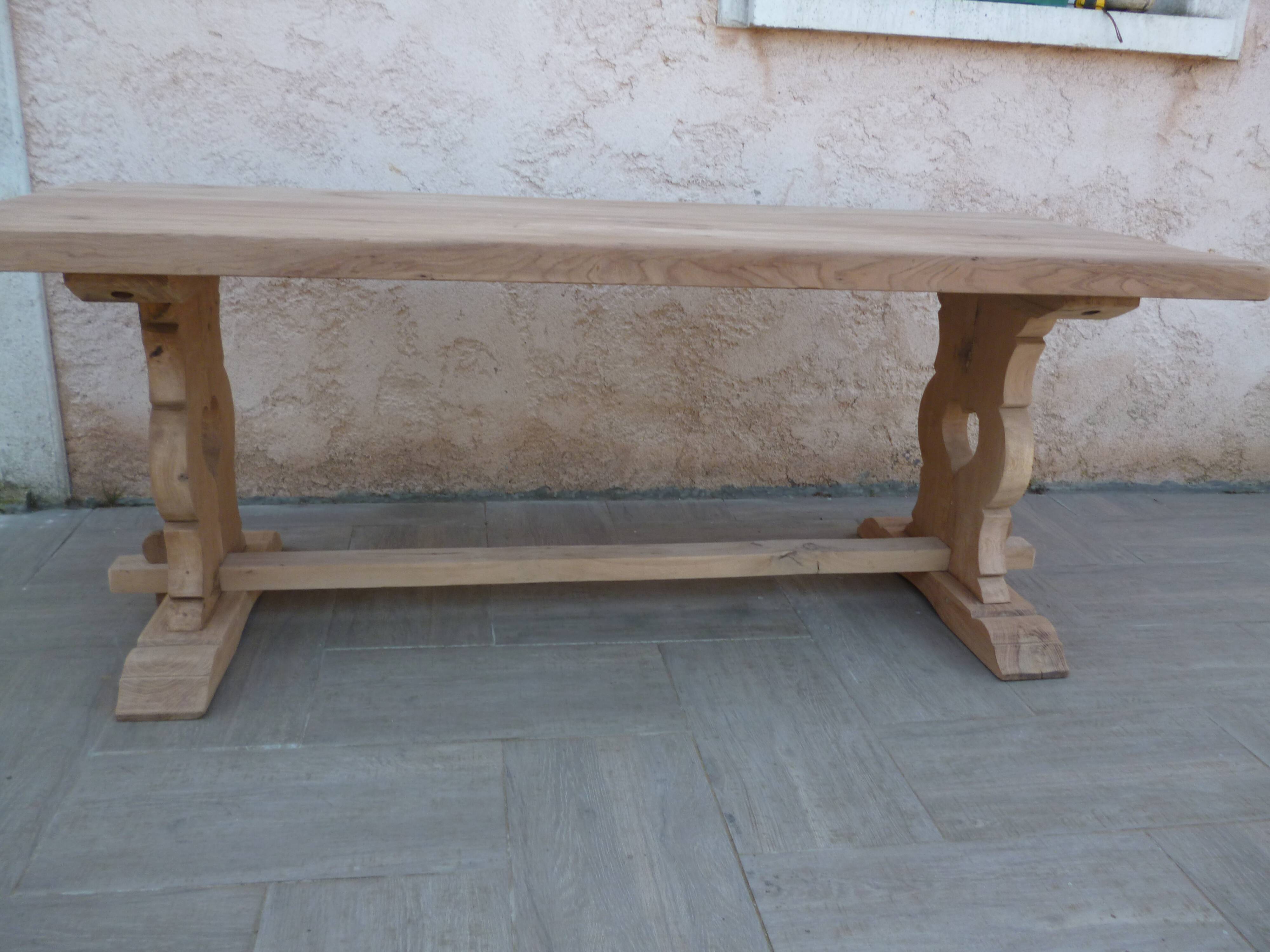 Monastery table in solid oak
