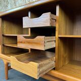 60s 70s Teak Sideboard Credenza by Johannes Andersen for Silkeborg CFC