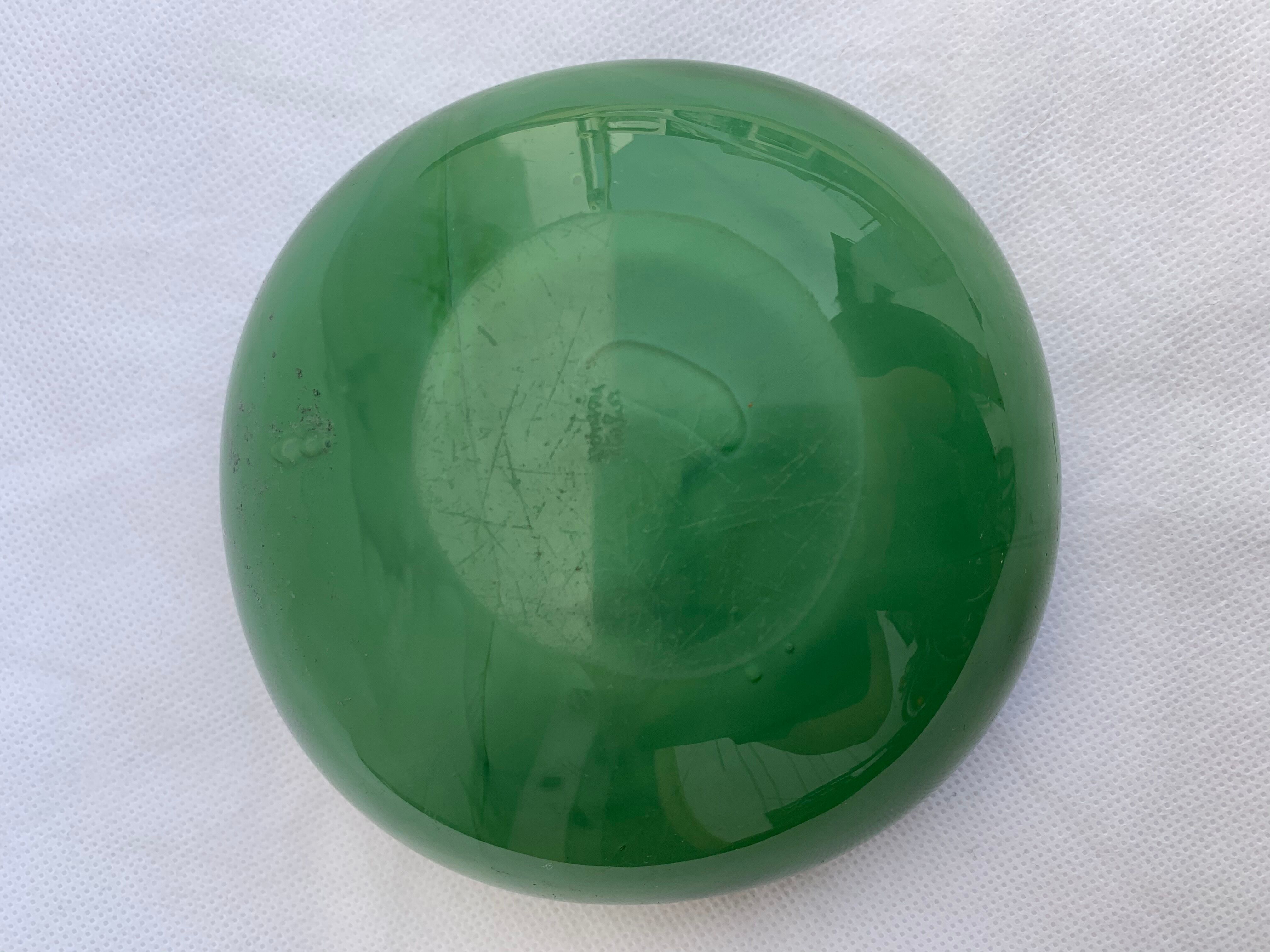 Venini green glass ashtray  Italy Toni Zuccheri Murano Giade 1960