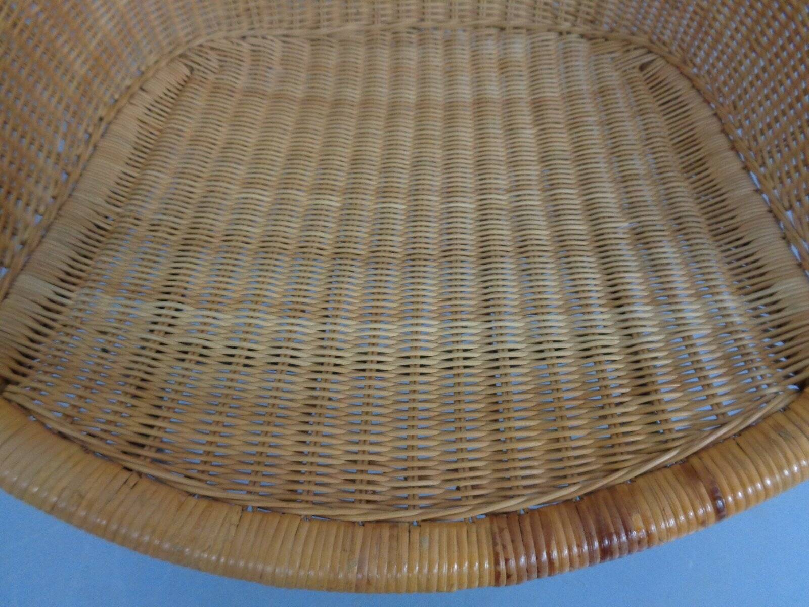 Mid-Century Modern Wicker Chair by Paul McCobb, USA, 1950s