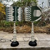 Pair of Antique Murano Lamps