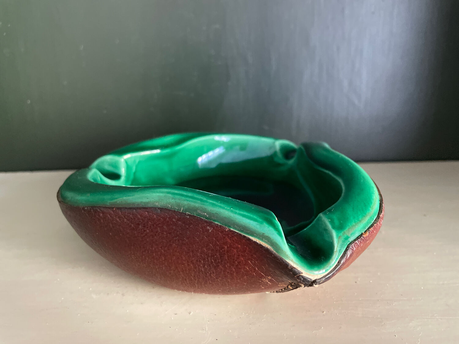 Ceramic ashtray 1950 vintage Keramos Sèvres