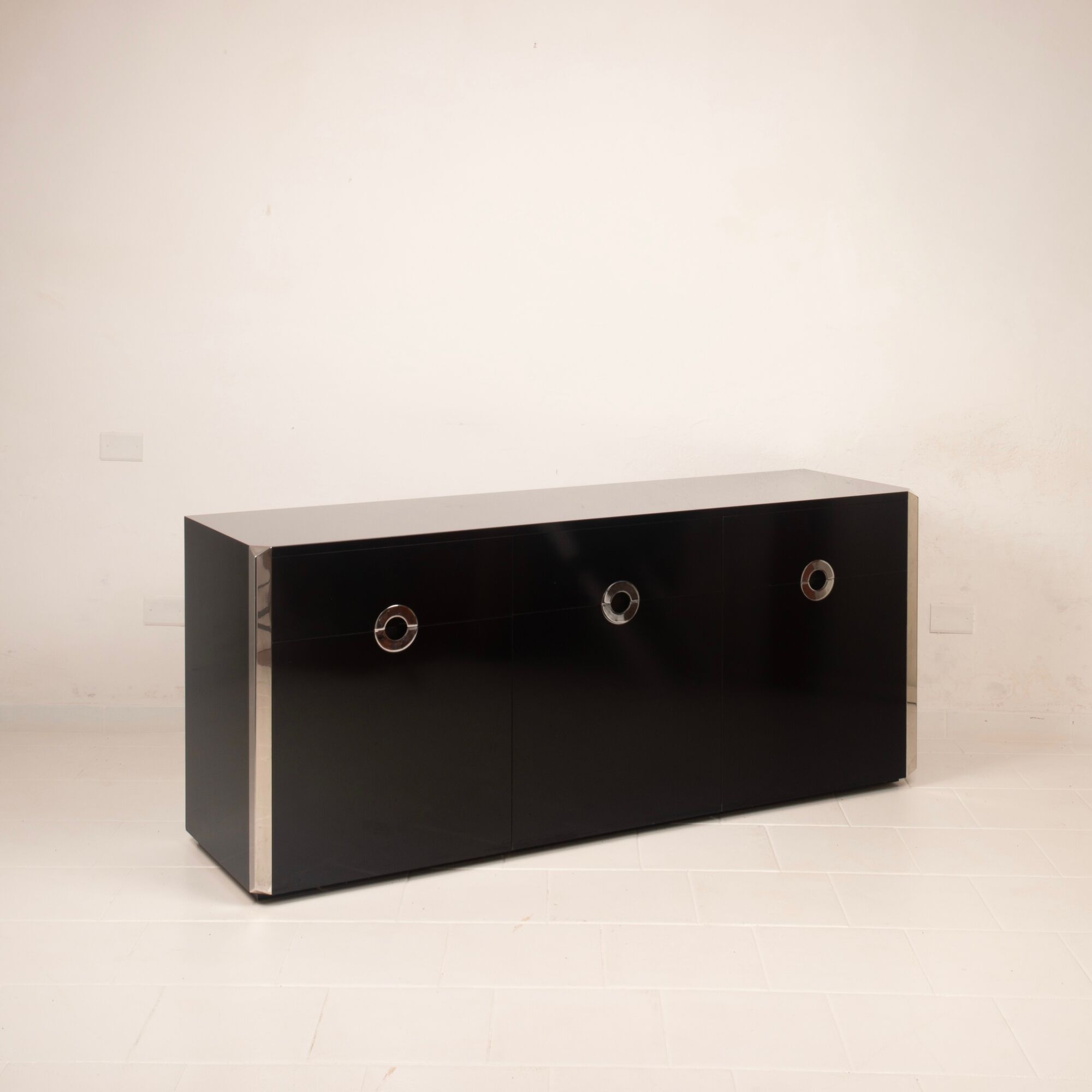 Willy Rizzo Alveo Sideboard for Mario Sabot, Italy 1970