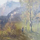 Tableau huile sur toile, signé C. Lion
