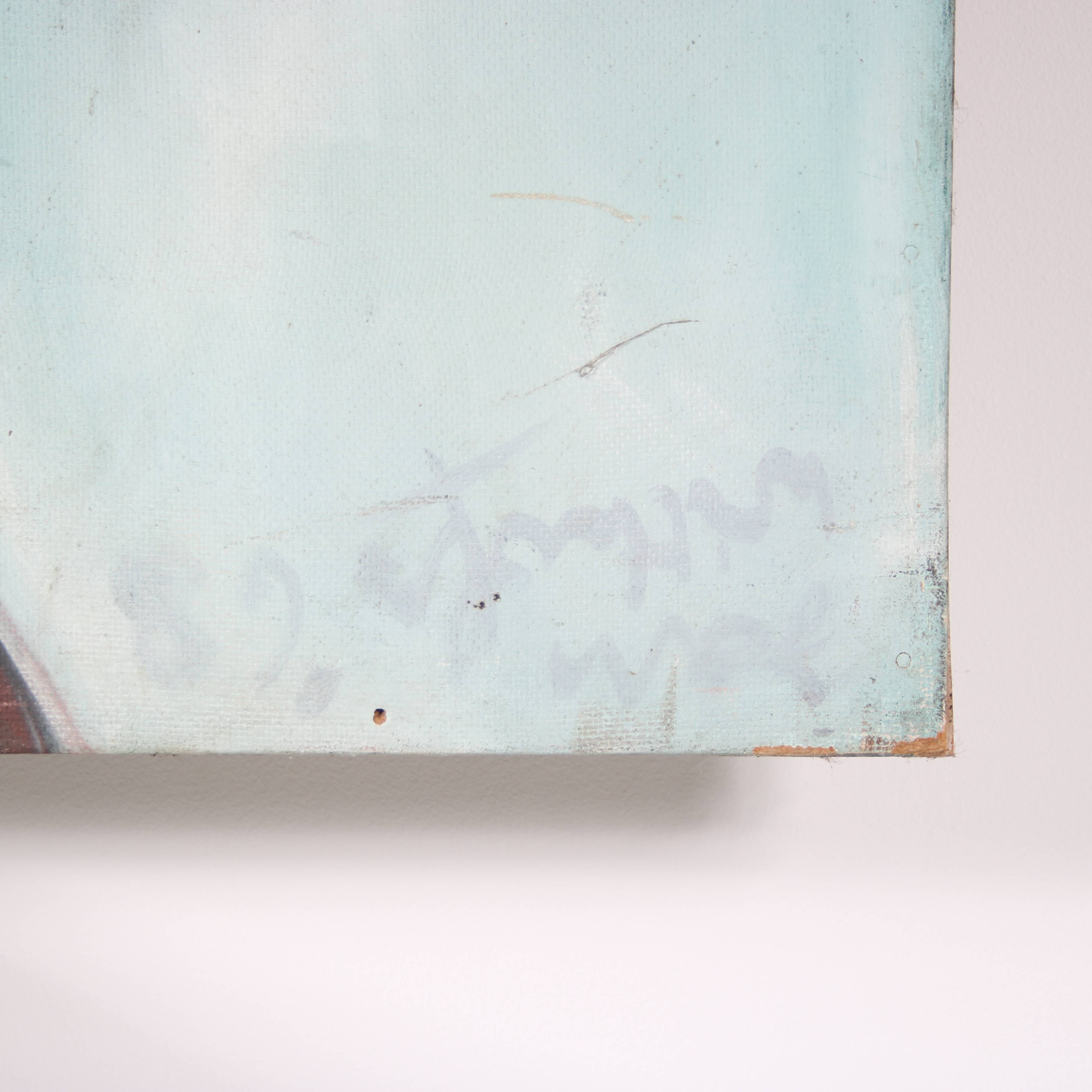 1968 Large painting “Lineaire Versneller” by Jan Withofs, Belgium