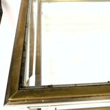 Coffee table 1970 home rings ramsay metal chrome dore 2 levels