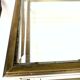 Table basse 1970 métal chrome dore 2 niveaux