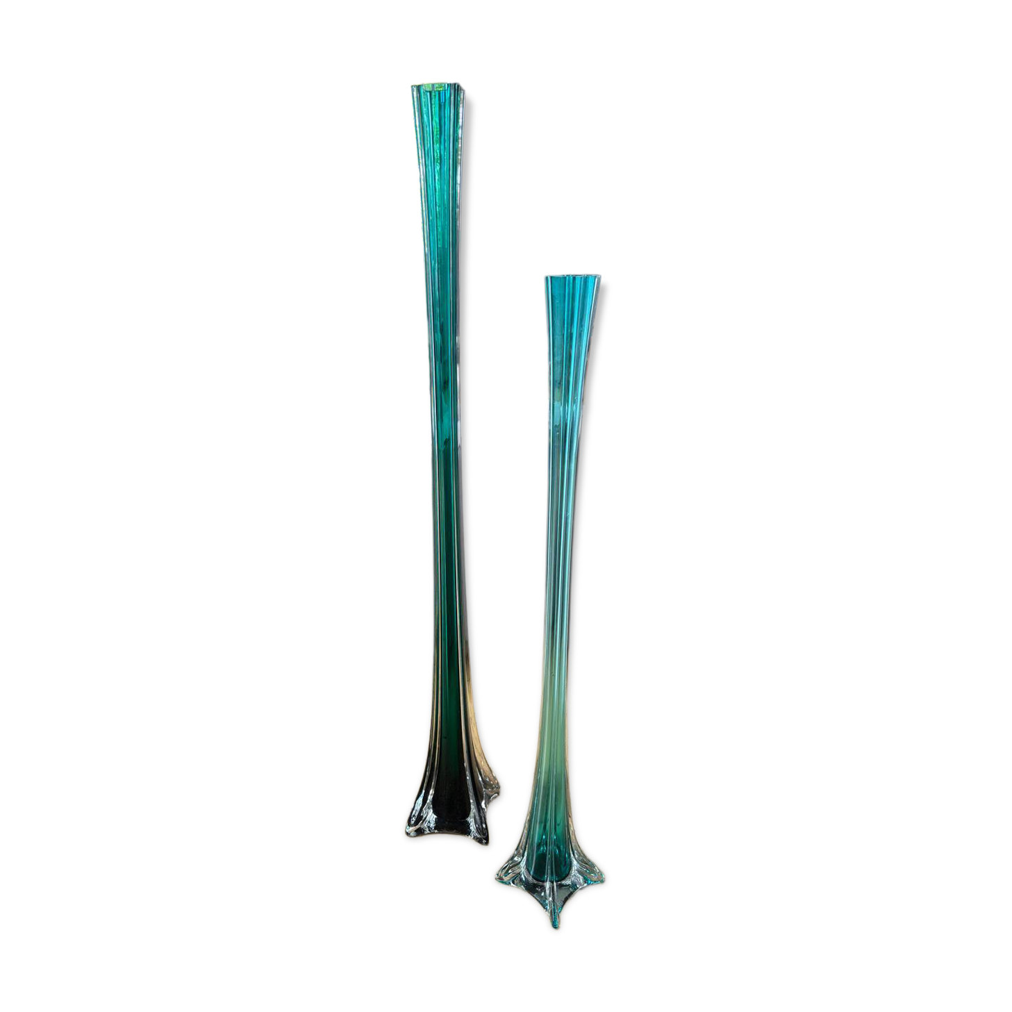 Pair of large Murano vases