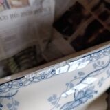 Small Sarreguemines Royat Blue Lotus Soup Tureen