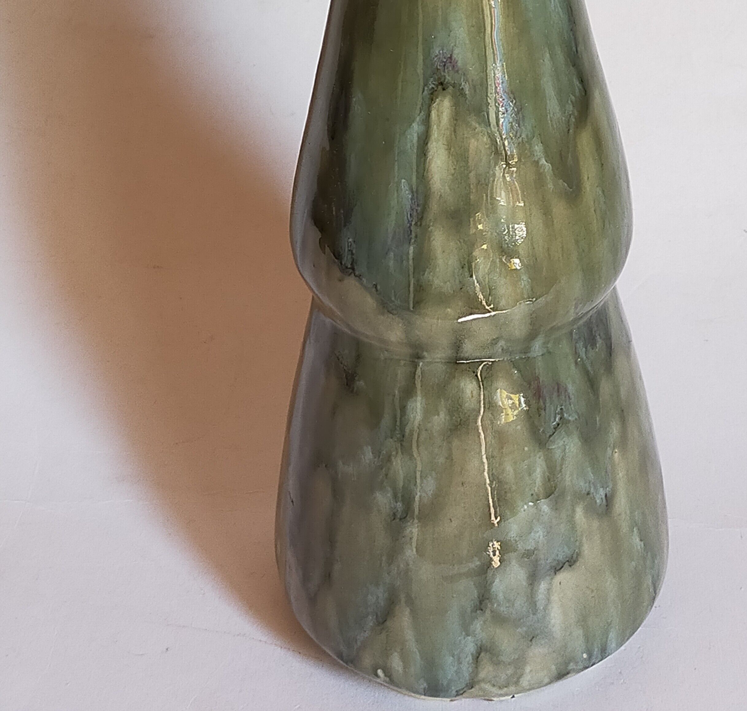 Slurry soliflora vase with stem enamel Art-Nouveau early twentieth century