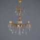 Antique Rococo chandelier in bronze and crystal, Italy, 20th century
