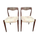 Paire de chaises scandinave
