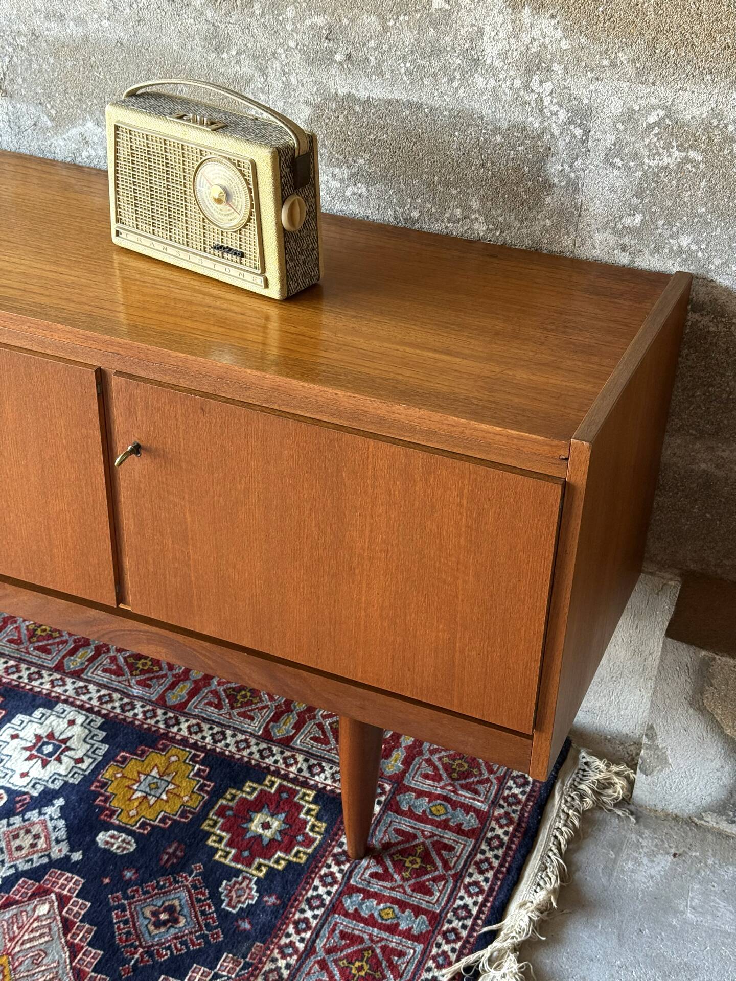 Vintage Scandinavian teak sideboard, 1960.