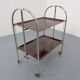 Vintage Optic Rosewood Pressalit Tea Cart, 1970s