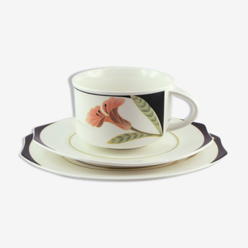 Cup under cup iris faïence Villeroy - Boch porcelain/limoges/20th/coffee cup