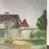 Canvas on landscape cardboard