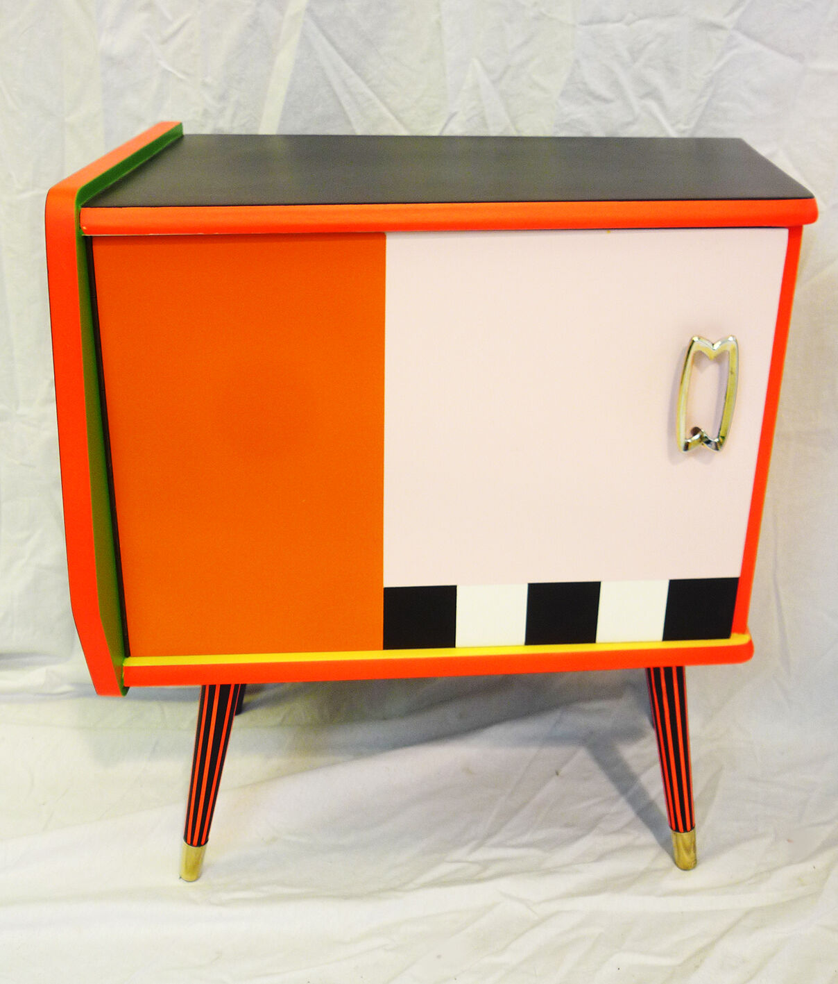 Pair of colorful bedside tables