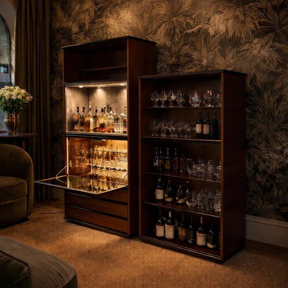 Hilton bar cabinets by Lodovico Acerbis and Giotto Stoppino for Acerbis, 1975