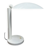 Lampe de bureau en Métal Blanc Années 80