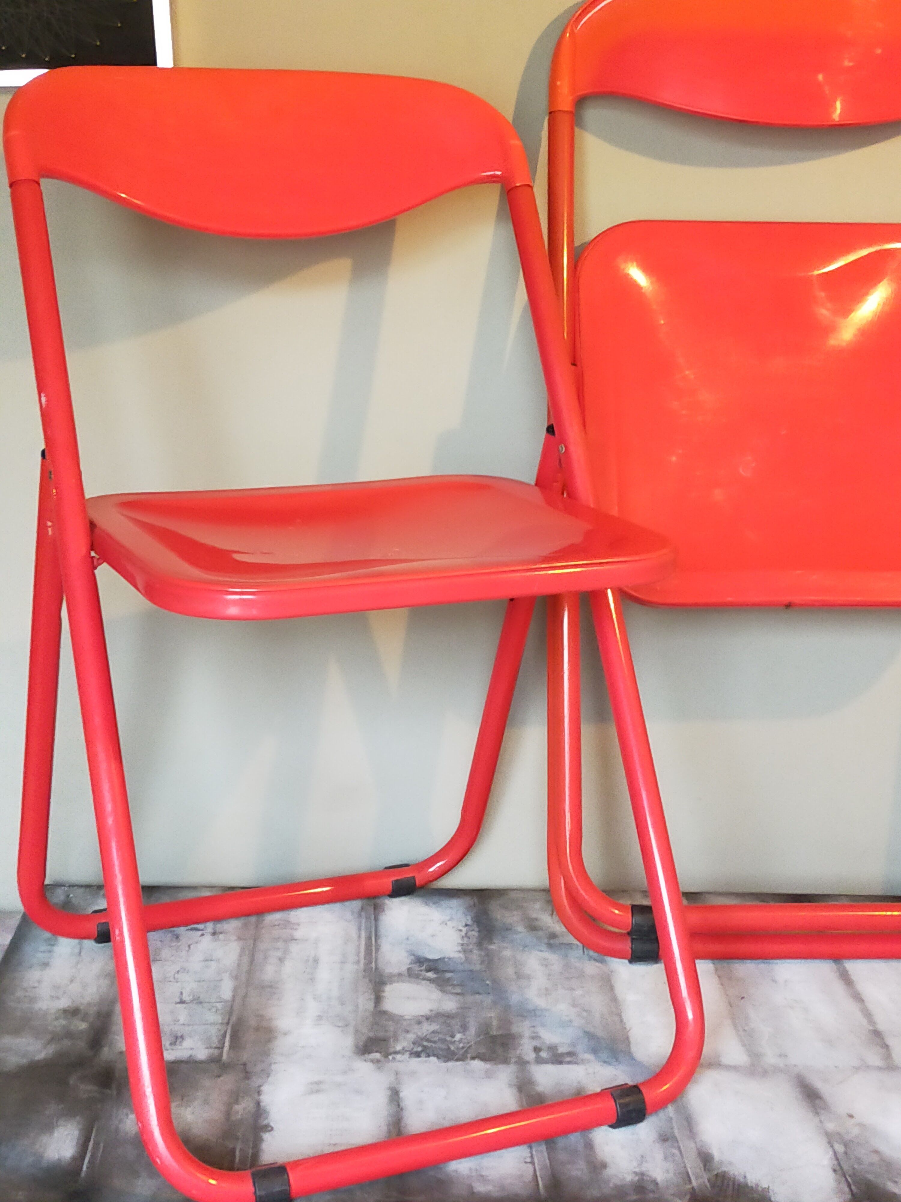 Pair of 80s folding chairs