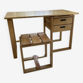 Architect's desk and stool from the 70s