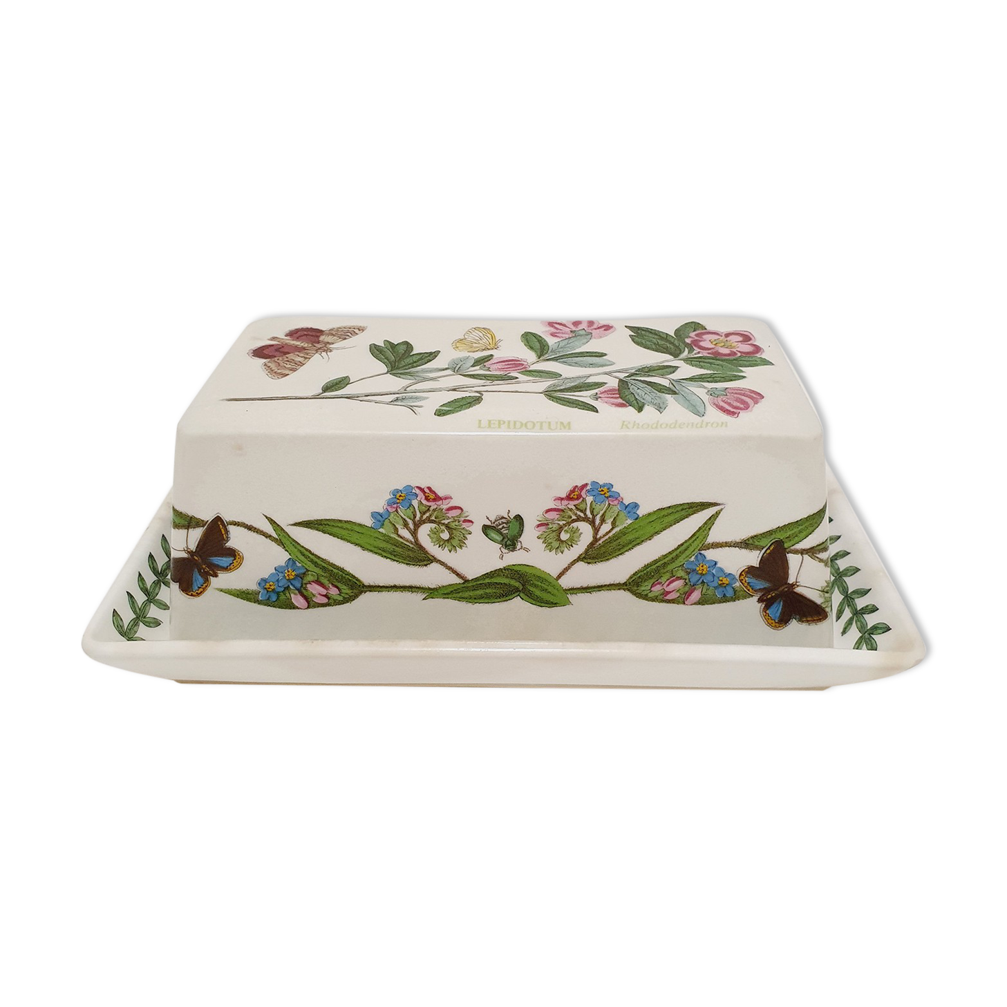 English ceramic butter dish