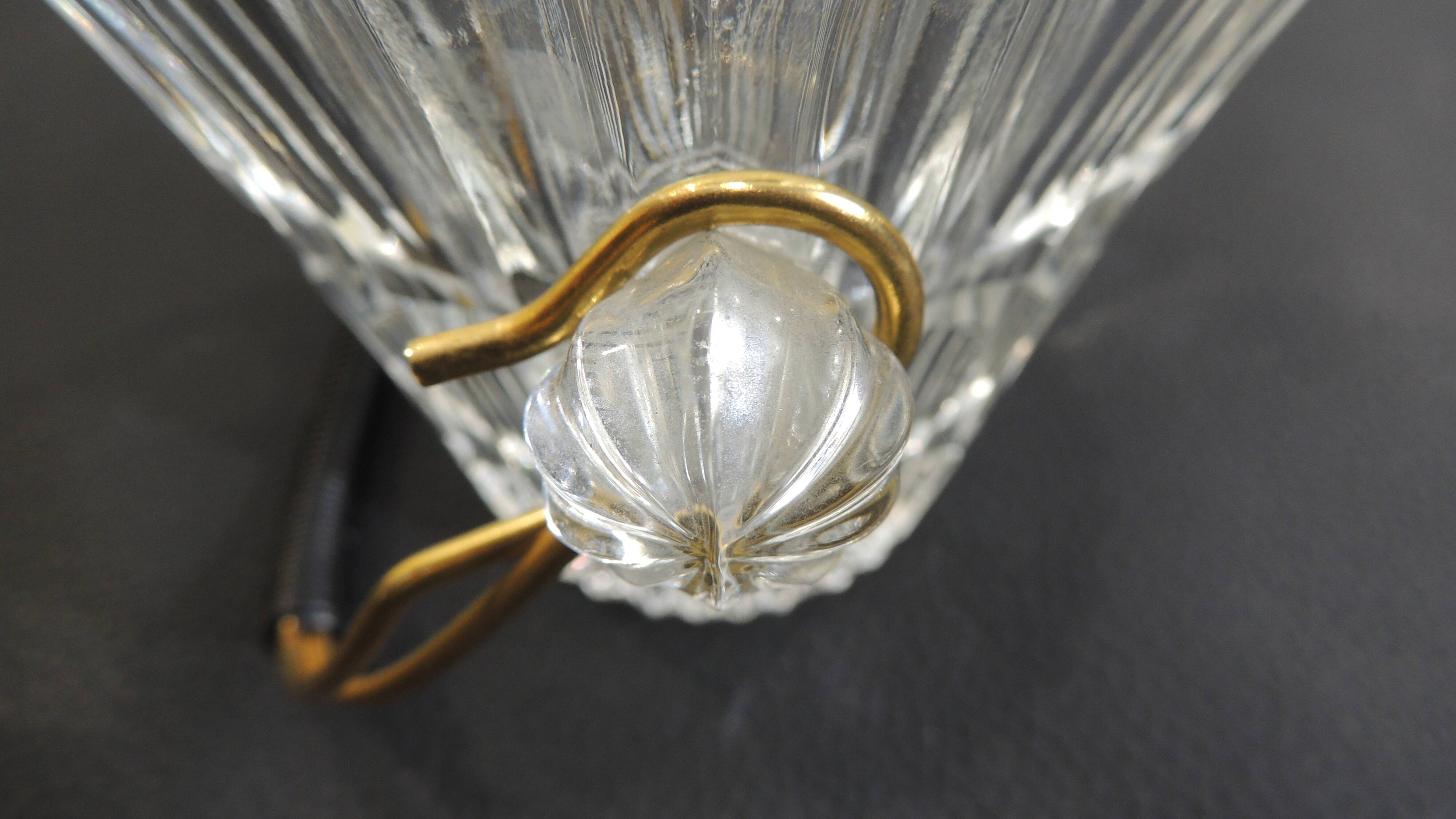 Vintage cut glass ice bucket – Berglas Austria – 1970s