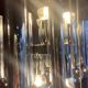 Chrome and glass chandelier by Gaetano Sciolari, 1960s