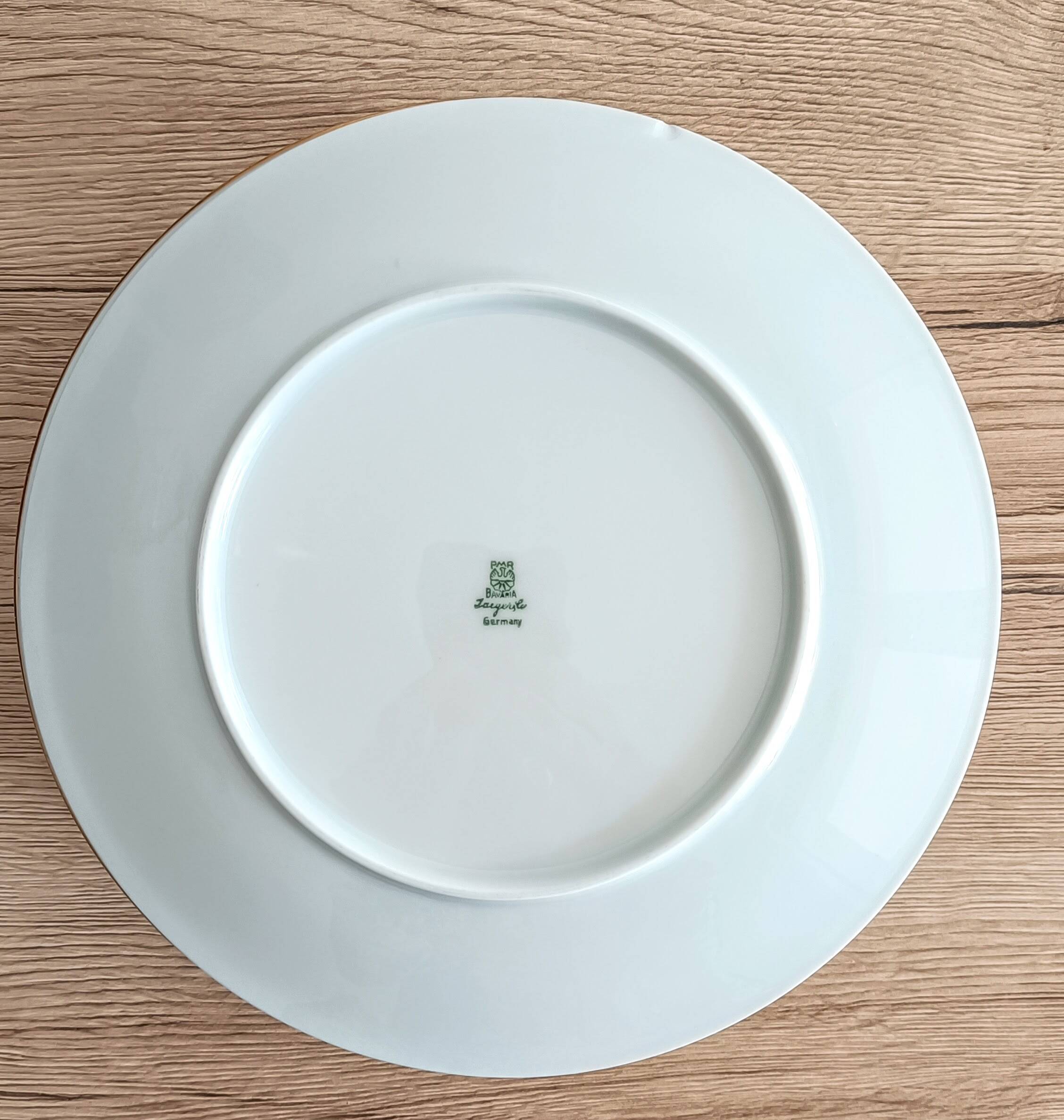 Service à dessert 10 assiettes et plat en porcelaine PMR Bavaria Jaeger & Co