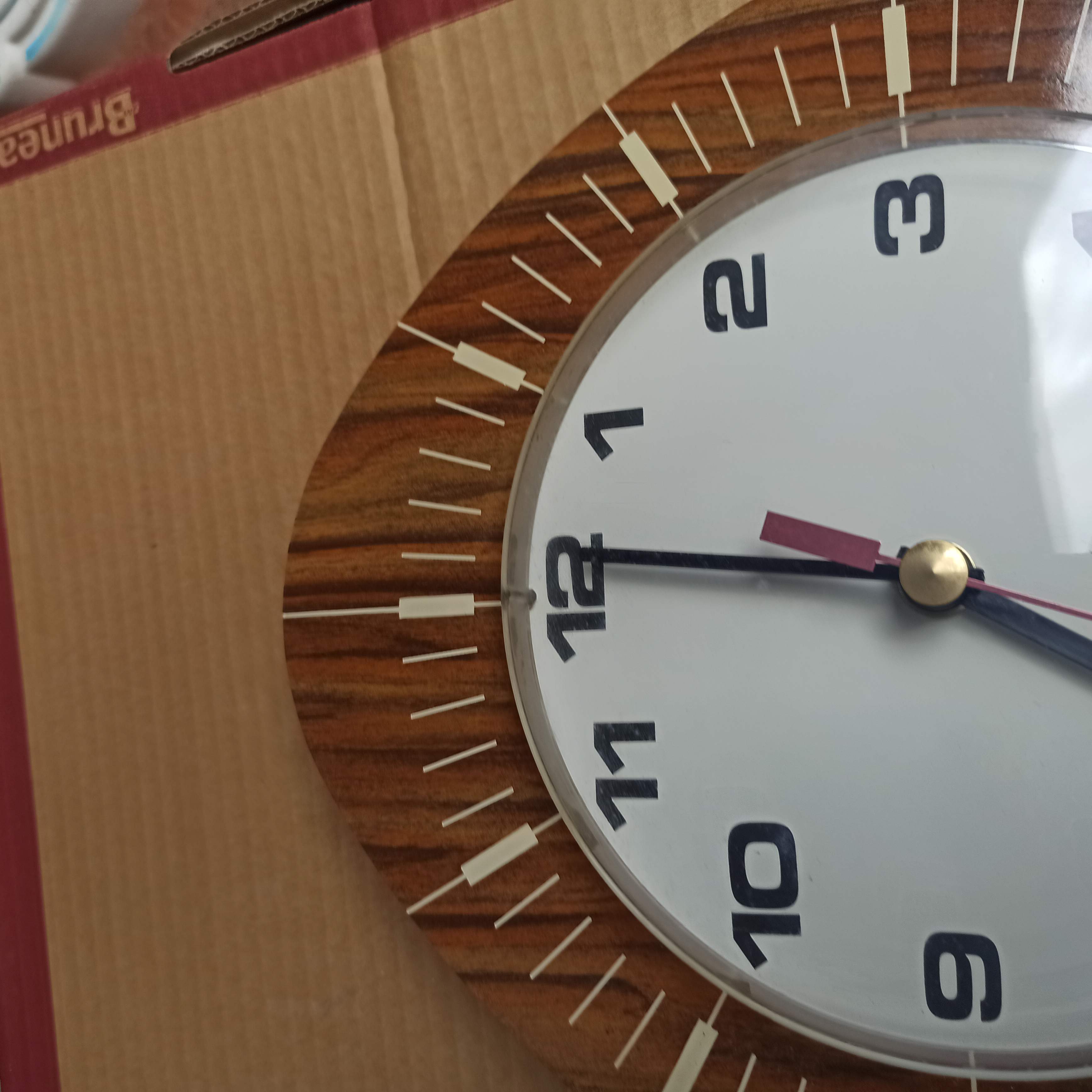 Pendulum clock japy electric 50s formica