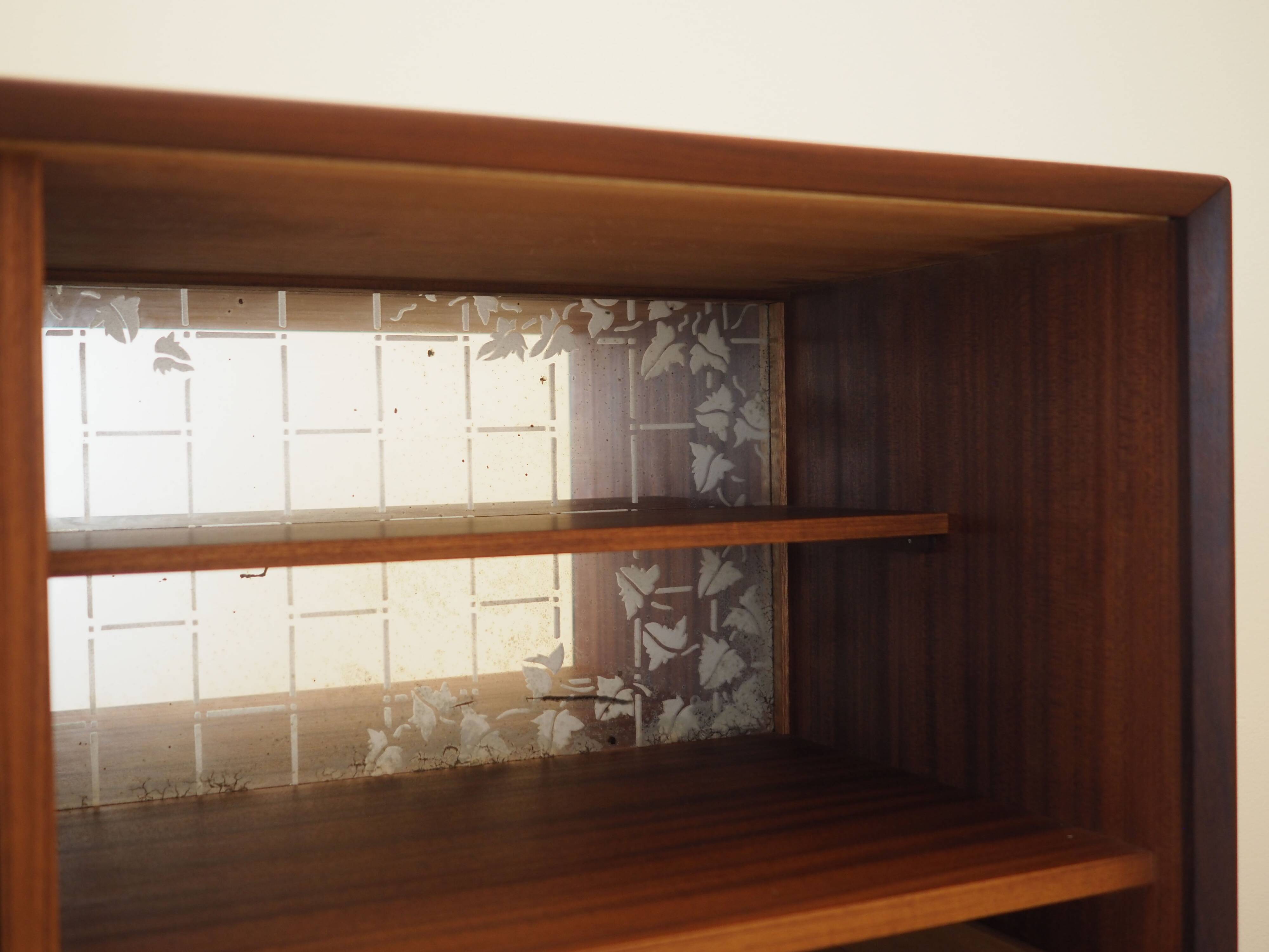 Teak highboard with bar section, Denmark, 1960s