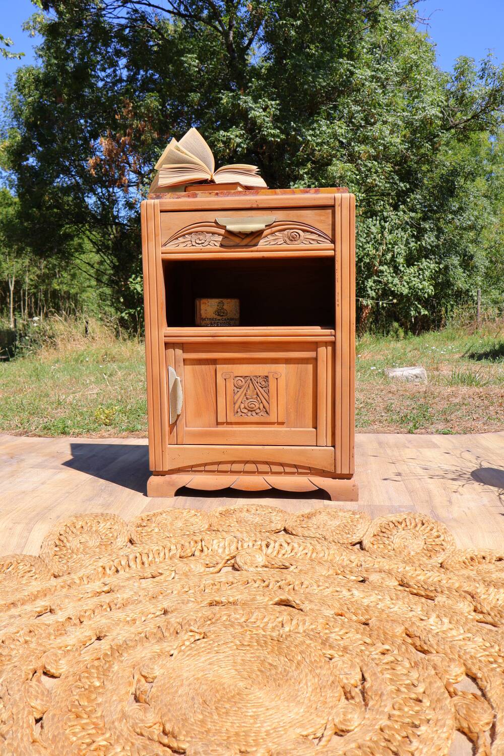 Art Deco bedside table/nightstand