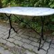 Bistro table 1900 in Carrara marble