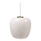 Hanging lamp in opal glass with brass top from Danish Fog&Mørup 1970s