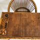 Bureau enfant en rotin avec son fauteuil