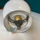 Vintage opline wall or ceiling lamp and old school design aluminum base