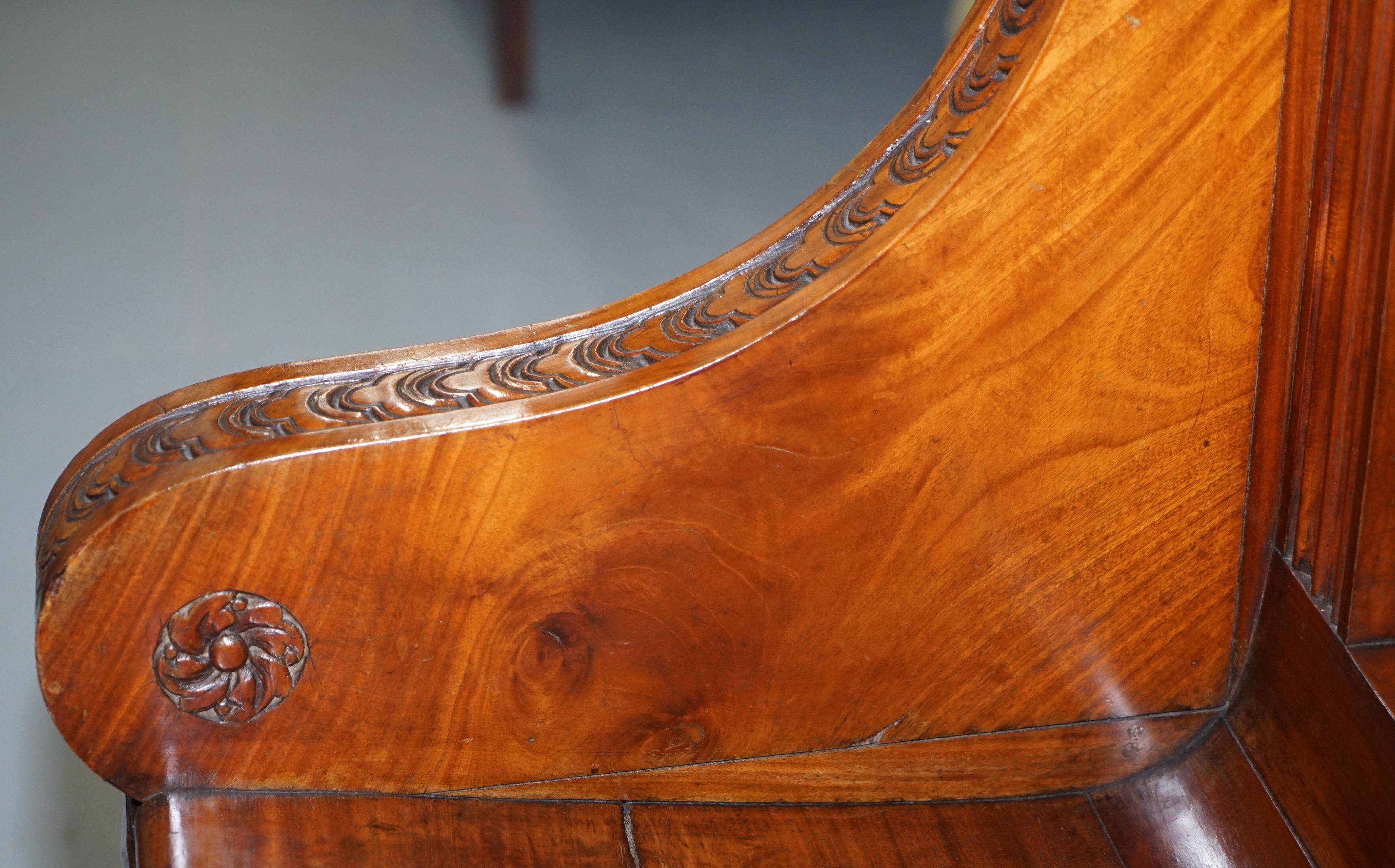 Victorian Double-Faced Carved Walnut Gallery Bench