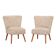 Set of two beech armchairs, Danish design, 1970s, production: Denmark