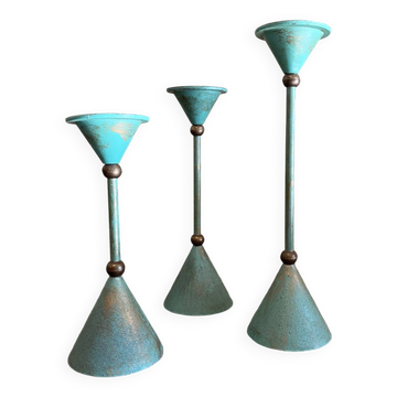 Memphis design candlestick holder