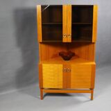Vitrine d'angle en teck par P.Rimme, années 1960