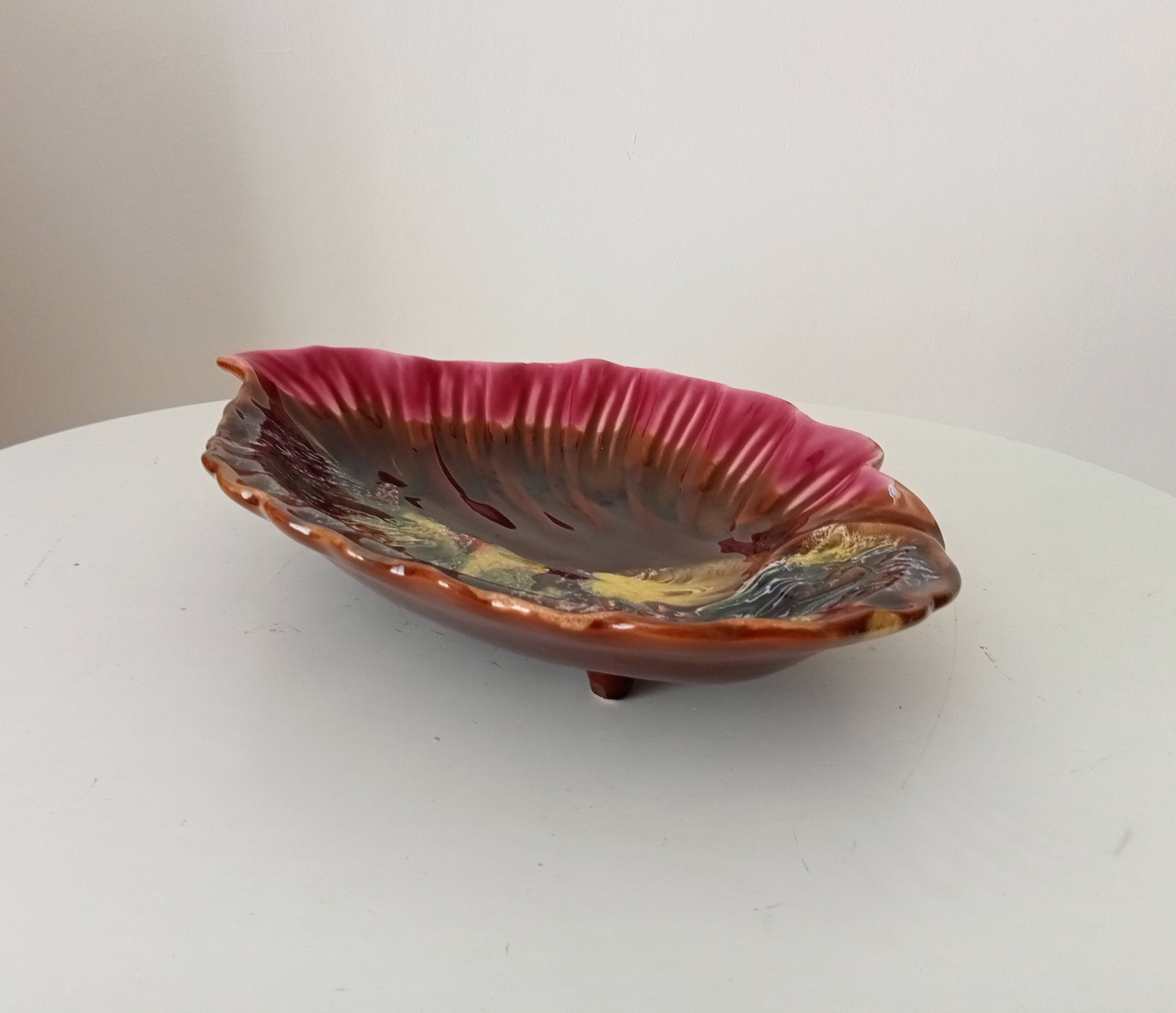 "Old fruit bowl 'Shell' Vallauris"