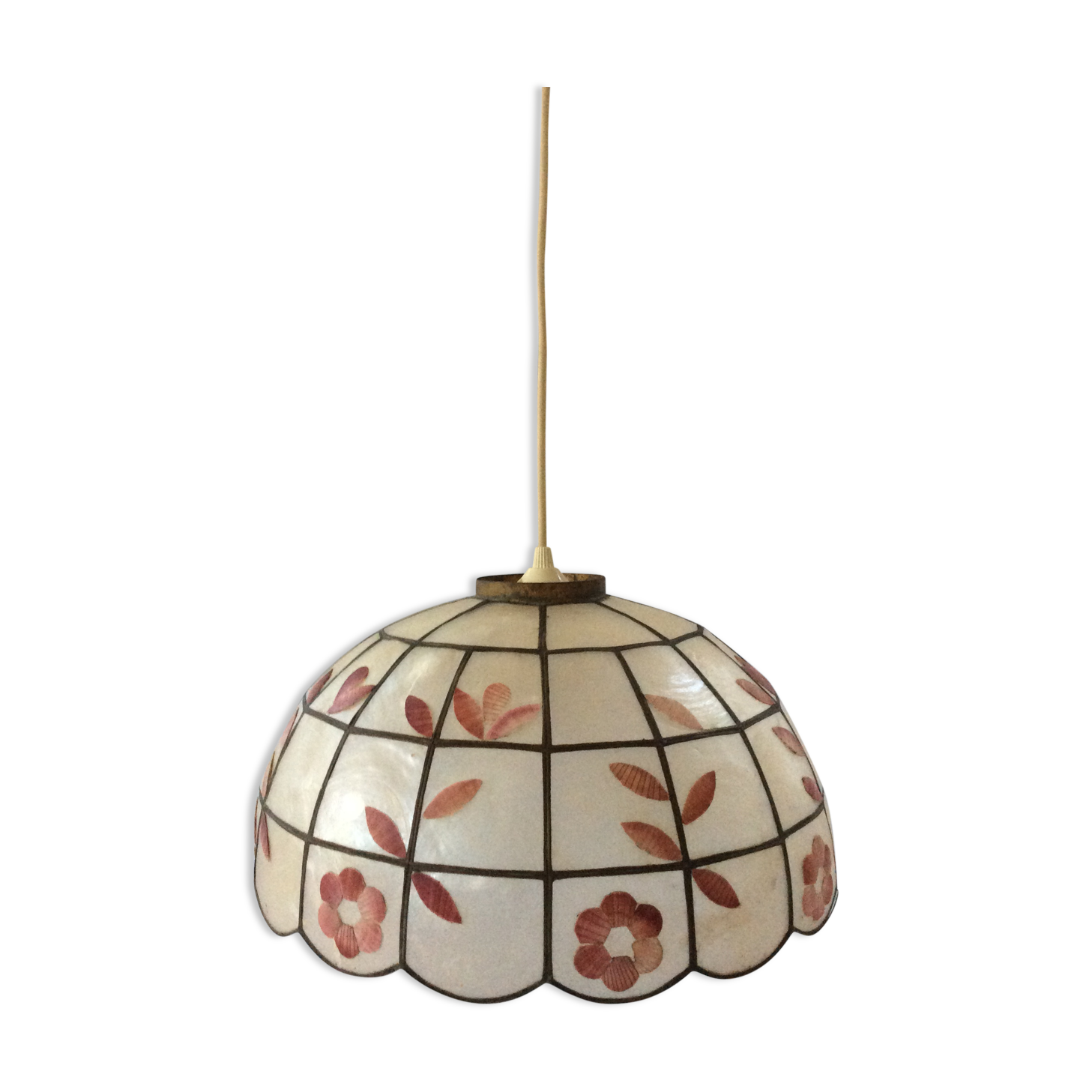 Suspension en nacre vintage