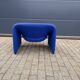 Artifort F598 Groovy armchair Pierre Paulin, Electric blue