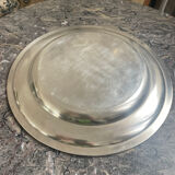 Flat Christofle round silver metal