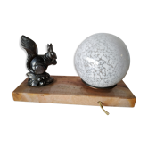 Veilleuse art déco écureuil