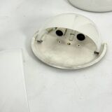 Rare Set of two Glass and brass Mania sconces by Vico Magistretti for Artemide. Italy 1960s