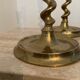 Pair of bronze torch candlesticks 1900