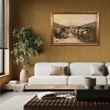 Signed Italian landscape painting from the 20th century