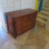 Vintage–Belle commode Louis Philippe-Style Directoire -4 tiroirs-Meriser