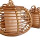 Mid-Century Globe Pendant Lamps, Bamboo & Rattan, c. 1960s